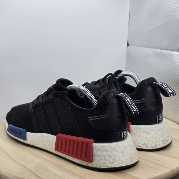 adidas NMD R1 Black OG 2021 Mens Size 9.5 Running Shoes Sneakers - Picture 7 of 9